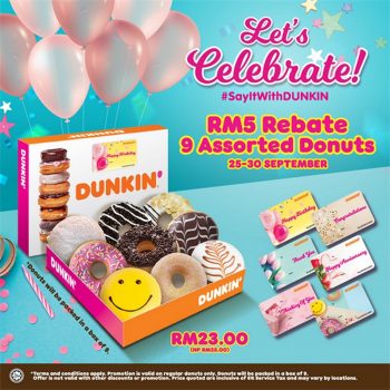 Dunkin-Donuts-RM5-Rebate-Promo-350x350 - Beverages Food , Restaurant & Pub Johor Kedah Kelantan Kuala Lumpur Melaka Negeri Sembilan Pahang Penang Perak Perlis Promotions & Freebies Putrajaya Sabah Sarawak Selangor Terengganu 