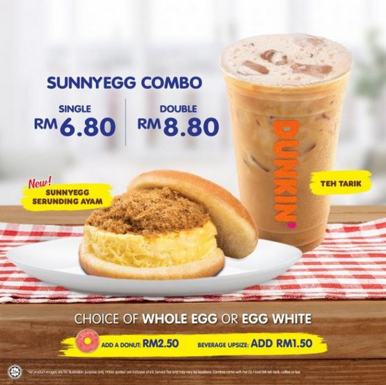 14 Sep 2020 Onward Dunkin' Donuts SunnyEgg Combo Promo