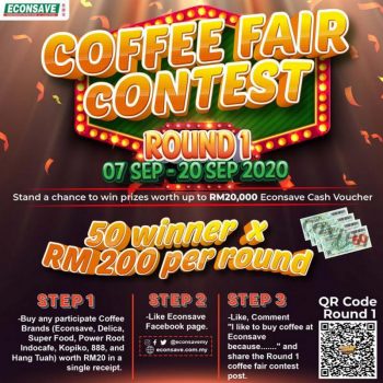 Econsave-Coffee-Fair-Contest-and-Promotion-350x350 - Johor Kedah Kelantan Kuala Lumpur Melaka Negeri Sembilan Pahang Penang Perak Perlis Promotions & Freebies Putrajaya Sabah Sarawak Selangor Supermarket & Hypermarket Terengganu 