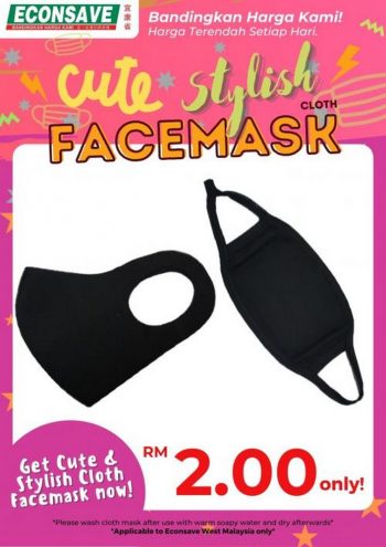 Econsave-Stylish-Cloth-Face-Mask-Promotion-350x495 - Johor Kedah Kelantan Kuala Lumpur Melaka Negeri Sembilan Pahang Penang Perak Perlis Promotions & Freebies Putrajaya Sabah Sarawak Selangor Supermarket & Hypermarket Terengganu 