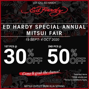 Ed-Hardy-Special-Annual-Mitsui-Fair-Sale-at-Mitsui-Outlet-Park-2-350x350 - Apparels Fashion Accessories Fashion Lifestyle & Department Store Malaysia Sales Selangor 