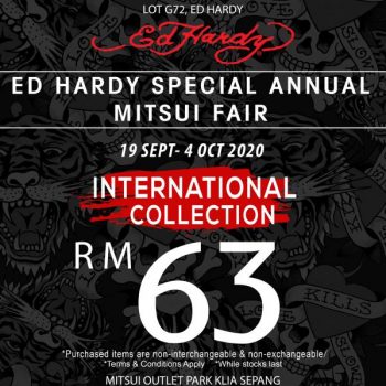 Ed-Hardy-Special-Annual-Mitsui-Fair-Sale-at-Mitsui-Outlet-Park-3-350x350 - Apparels Fashion Accessories Fashion Lifestyle & Department Store Malaysia Sales Selangor 