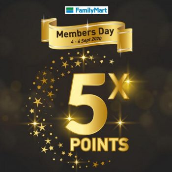 FamilyMart-Members-Day-5x-Points-Promotion-350x350 - Johor Kedah Kelantan Kuala Lumpur Melaka Negeri Sembilan Pahang Penang Perak Perlis Promotions & Freebies Putrajaya Sabah Sarawak Selangor Supermarket & Hypermarket Terengganu 