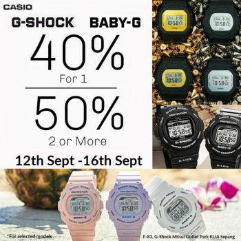 G-Shock-September-Sale-at-Mitsui-Outlet-Park-350x350 - Fashion Lifestyle & Department Store Malaysia Sales Selangor Watches 