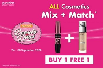 Guardian-Cosmetics-Mix-Match-Buy-1-Free-1-Promotion-350x233 - Cosmetics Johor Kedah Kelantan Kuala Lumpur Melaka Negeri Sembilan Pahang Penang Perak Perlis Personal Care Promotions & Freebies Putrajaya Sabah Sarawak Selangor Terengganu 