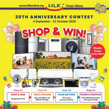 HLK-Chain-Store-20th-Anniversary-Sale-350x350 - Electronics & Computers Home Appliances Johor Kedah Kelantan Kitchen Appliances Kuala Lumpur Malaysia Sales Melaka Negeri Sembilan Pahang Penang Perak Perlis Putrajaya Sabah Sarawak Selangor Terengganu 