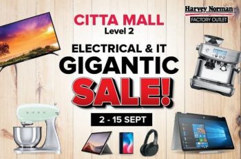 Harvey-Norman-Electrical-IT-Gigantic-Sale-at-Citta-Mall-350x232 - Electronics & Computers Home Appliances IT Gadgets Accessories Kitchen Appliances Malaysia Sales Selangor 