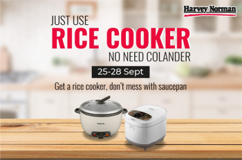 Harvey-Norman-Rice-Cooker-Promo-350x232 - Electronics & Computers Johor Kedah Kelantan Kitchen Appliances Kuala Lumpur Melaka Negeri Sembilan Pahang Penang Perak Perlis Promotions & Freebies Putrajaya Sabah Sarawak Selangor Terengganu 