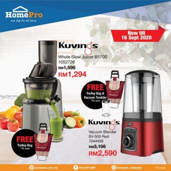 HomePro-Kuvings-Juicers-Blender-Promotion-350x350 - Electronics & Computers Home Appliances Johor Kedah Kelantan Kitchen Appliances Kuala Lumpur Melaka Negeri Sembilan Pahang Penang Perak Perlis Promotions & Freebies Putrajaya Sabah Sarawak Selangor Terengganu 