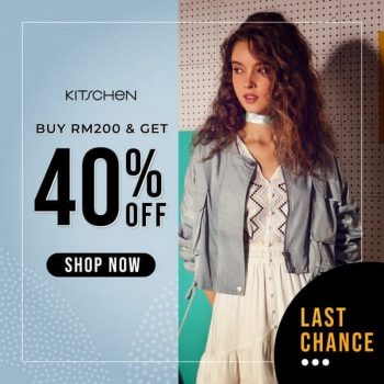 Kitschen-40-off-Promo-350x350 - Apparels Fashion Accessories Fashion Lifestyle & Department Store Johor Kedah Kelantan Kuala Lumpur Melaka Negeri Sembilan Pahang Penang Perak Perlis Promotions & Freebies Putrajaya Sabah Sarawak Selangor Terengganu 