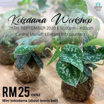 Kokedama-Workshop-at-Central-Market-350x350 - Events & Fairs Kuala Lumpur Others Selangor 