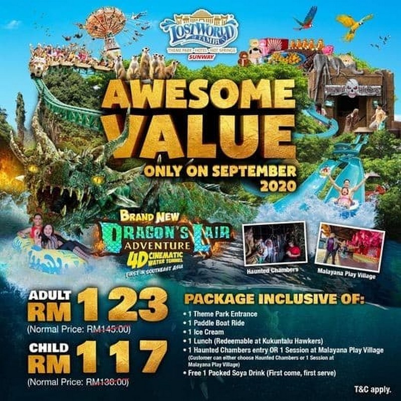 Now till 30 Sep 2020: Lost World Of Tambun Awesome Saver ...