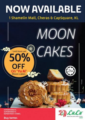 LuLu-Hypermarket-Yu-Ai-Mooncake-50-OFF-Promotion-350x495 - Beverages Food , Restaurant & Pub Kuala Lumpur Promotions & Freebies Selangor Supermarket & Hypermarket 