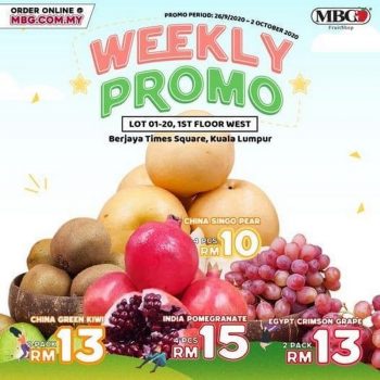 MBG-Fruit-Shop-Weekly-Promotion-at-Berjaya-Times-Square-350x350 - Kuala Lumpur Promotions & Freebies Selangor Supermarket & Hypermarket 