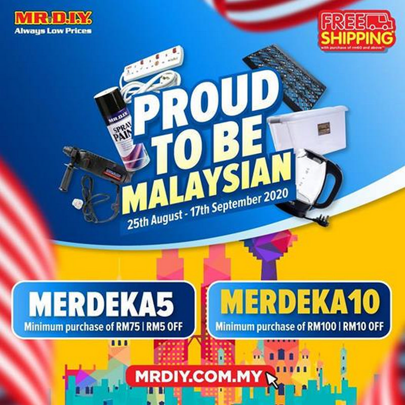 25 Aug-17 Sep 2020: MR DIY Merdeka Online Sale ...