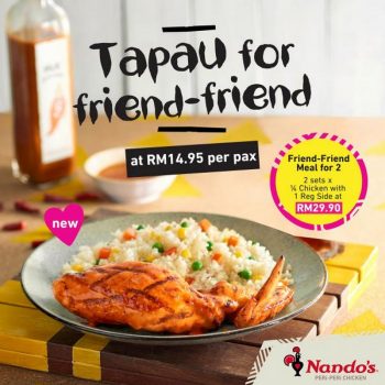 Nandos-Friend-Friend-Meal-Promotion-350x350 - Beverages Food , Restaurant & Pub Johor Kedah Kelantan Kuala Lumpur Melaka Negeri Sembilan Pahang Penang Perak Perlis Promotions & Freebies Putrajaya Sabah Sarawak Selangor Terengganu 