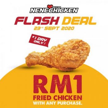 Nene-Chicken-RM1-Korean-Fried-Chicken-Flash-Deal-Promotion-350x350 - Beverages Food , Restaurant & Pub Johor Kedah Kelantan Kuala Lumpur Melaka Negeri Sembilan Pahang Penang Perak Perlis Promotions & Freebies Putrajaya Sabah Sarawak Selangor Terengganu 