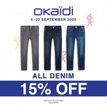 Okaidi-Denim-15-off-Promo-350x350 - Apparels Fashion Accessories Fashion Lifestyle & Department Store Johor Kuala Lumpur Promotions & Freebies Putrajaya Selangor 