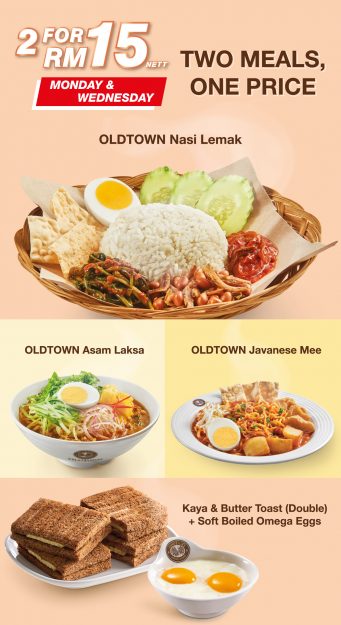 OldTown-White-Coffee-2-Meals-Promo-1-341x625 - Beverages Food , Restaurant & Pub Johor Kedah Kelantan Kuala Lumpur Melaka Negeri Sembilan Pahang Penang Perak Perlis Promotions & Freebies Putrajaya Sabah Sarawak Selangor Terengganu 