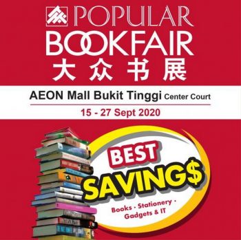 POPULAR-Book-Fair-Promotion-at-AEON-Bukit-Tinggi-350x349 - Books & Magazines Promotions & Freebies Selangor Stationery 