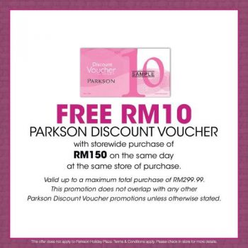 Parkson-Free-Voucher-Promotion-2-1-350x350 - Johor Kedah Kelantan Kuala Lumpur Melaka Negeri Sembilan Pahang Penang Perak Perlis Promotions & Freebies Putrajaya Sabah Sarawak Selangor Supermarket & Hypermarket Terengganu 