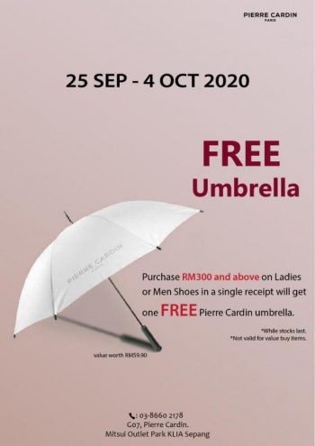 Pierre-Cardin-Free-Umbrella-Promotion-at-Mitsui-Outlet-Park-350x495 - Fashion Accessories Fashion Lifestyle & Department Store Promotions & Freebies Selangor 