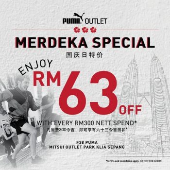 Puma-Outlet-Merdeka-Sale-at-Mitsui-Outlet-Park-350x350 - Apparels Fashion Accessories Fashion Lifestyle & Department Store Malaysia Sales Selangor 
