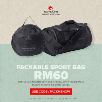 Rip-Curl-Packable-Sport-Bag-Promo-350x350 - Bags Fashion Accessories Fashion Lifestyle & Department Store Johor Kedah Kelantan Kuala Lumpur Melaka Negeri Sembilan Online Store Pahang Penang Perak Perlis Promotions & Freebies Putrajaya Sabah Sarawak Selangor Terengganu 