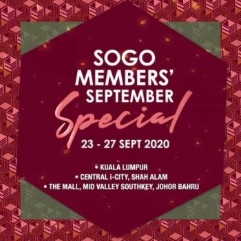 SOGO-Members-September-Special-350x350 - Johor Kuala Lumpur Promotions & Freebies Selangor Supermarket & Hypermarket 