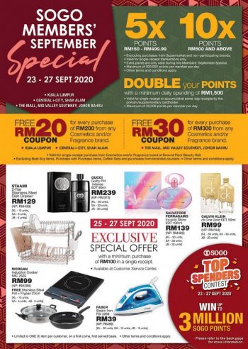 SOGO-Members-September-Special-Sale-350x492 - Johor Kuala Lumpur Malaysia Sales Selangor Supermarket & Hypermarket 