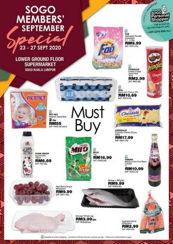 SOGO-Supermarket-Members-September-Promotion-350x492 - Kuala Lumpur Promotions & Freebies Selangor Supermarket & Hypermarket 