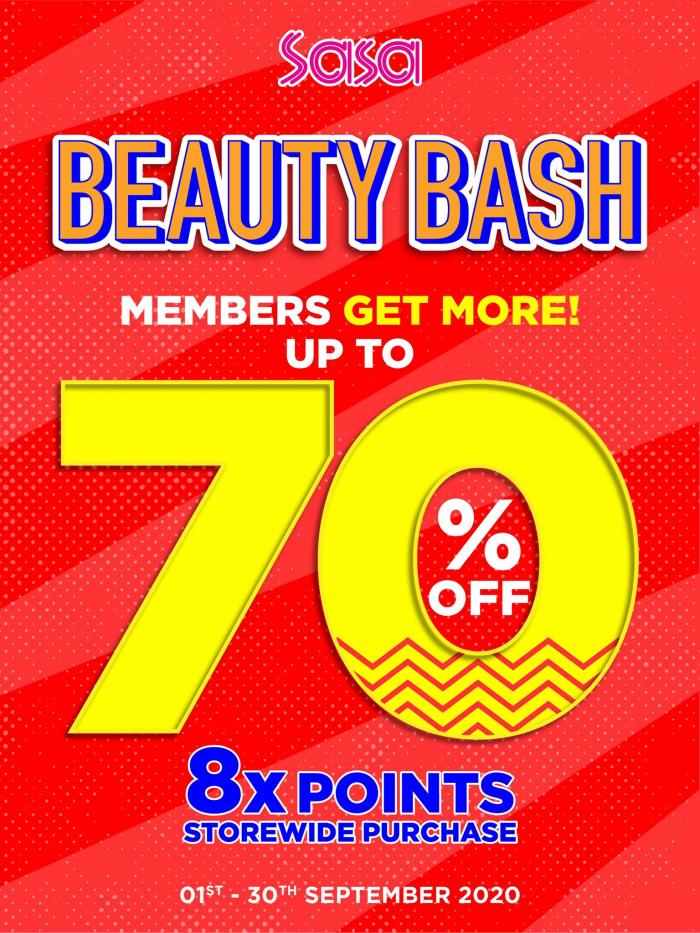 1-30 Sep 2020: SaSa Beauty Bash Promotion Catalogue 