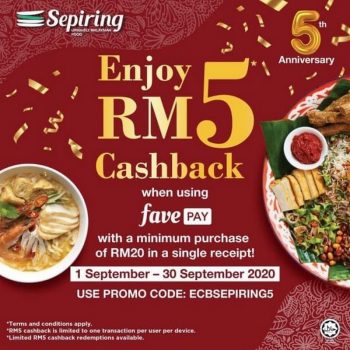 Sepiring-Uniquely-Cashback-Promo-with-FavePay-350x350 - Beverages Food , Restaurant & Pub Johor Kedah Kelantan Kuala Lumpur Melaka Negeri Sembilan Pahang Penang Perak Perlis Promotions & Freebies Putrajaya Sabah Sarawak Selangor Terengganu 