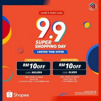 Shopee-9.9-Sale-with-Hong-Leong-Card-350x350 - Bank & Finance Hong Leong Bank Johor Kedah Kelantan Kuala Lumpur Malaysia Sales Melaka Negeri Sembilan Online Store Others Pahang Penang Perak Perlis Putrajaya Sabah Sarawak Selangor Terengganu 