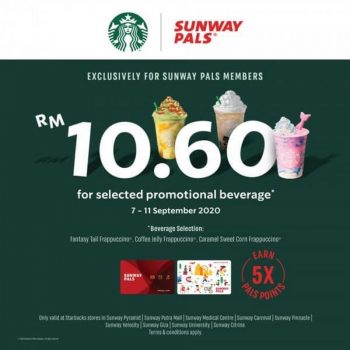 Starbucks-Sunway-Pals-Promo-at-Sunway-Carnival-Mall-350x350 - Beverages Food , Restaurant & Pub Penang Promotions & Freebies 