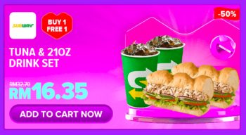 Subway-Buy-1-Free-1-Deals-at-Lazada-350x192 - Beverages Food , Restaurant & Pub Johor Kedah Kelantan Kuala Lumpur Melaka Negeri Sembilan Online Store Pahang Penang Perak Perlis Promotions & Freebies Putrajaya Sabah Sarawak Selangor Terengganu 