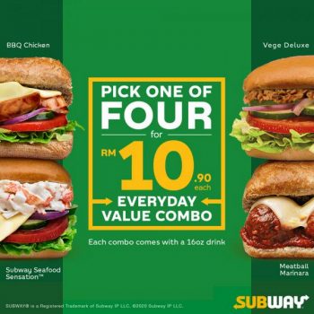 Subway-Everyday-Value-Combo-350x350 - Beverages Food , Restaurant & Pub Johor Kedah Kelantan Kuala Lumpur Melaka Negeri Sembilan Pahang Penang Perak Perlis Promotions & Freebies Putrajaya Sabah Sarawak Selangor Terengganu 