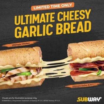 Subway-Ultimate-Cheesy-Garlic-Bread-Promo-350x350 - Beverages Food , Restaurant & Pub Johor Kedah Kelantan Kuala Lumpur Melaka Negeri Sembilan Pahang Penang Perak Perlis Promotions & Freebies Putrajaya Sabah Sarawak Selangor Terengganu 