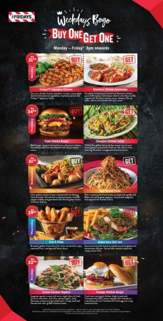 TGI-Fridays-Weekdays-Bogo-Buy-1-Free-1-Promotion-1-1-318x625 - Beverages Food , Restaurant & Pub Kuala Lumpur Penang Promotions & Freebies Selangor 