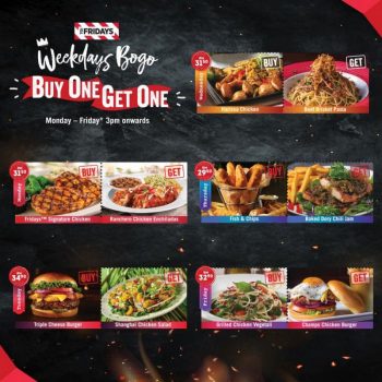 TGI-Fridays-Weekdays-Bogo-Buy-1-Free-1-Promotion-350x350 - Beverages Food , Restaurant & Pub Kuala Lumpur Penang Promotions & Freebies Selangor 