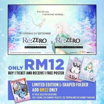 TGV-Cinemas-Re-Zero-Merchandise-Promo-350x350 - Cinemas Johor Movie & Music & Games Penang Promotions & Freebies Selangor 