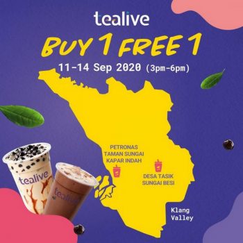 Tealive-New-Opening-Buy-1-Free-1-Promotion-350x350 - Beverages Food , Restaurant & Pub Kuala Lumpur Promotions & Freebies Selangor 