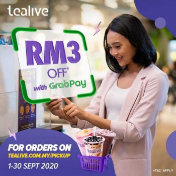 Tealive-Online-Order-RM3-OFF-Promotion-with-GrabPay-350x350 - Beverages Food , Restaurant & Pub Johor Kedah Kelantan Kuala Lumpur Melaka Negeri Sembilan Online Store Pahang Penang Perak Perlis Promotions & Freebies Putrajaya Sabah Sarawak Selangor Terengganu 