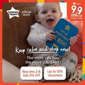 Tommee-Tippee-9.9-Super-Shopping-Day-at-Shopee-350x350 - Baby & Kids & Parenting Babycare Johor Kedah Kelantan Kuala Lumpur Malaysia Sales Melaka Negeri Sembilan Online Store Pahang Penang Perak Perlis Putrajaya Sabah Sarawak Selangor Terengganu 