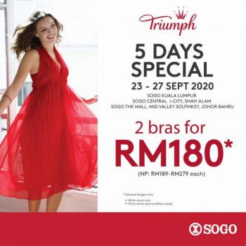 Triumph-5-Days-Sale-at-SOGO-350x350 - Fashion Accessories Fashion Lifestyle & Department Store Johor Kuala Lumpur Lingerie Malaysia Sales Selangor 