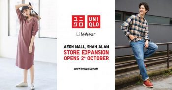 Uniqlo-Expansion-Opening-Sale-at-AEON-Shah-Alam-350x183 - Apparels Fashion Accessories Fashion Lifestyle & Department Store Malaysia Sales Selangor 