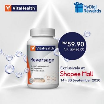 VitaHealth-Reversage-Promotion-at-Shopee-with-MyDigi-Rewards-350x350 - Beauty & Health Health Supplements Johor Kedah Kelantan Kuala Lumpur Melaka Negeri Sembilan Online Store Pahang Penang Perak Perlis Promotions & Freebies Putrajaya Sabah Sarawak Selangor Terengganu 