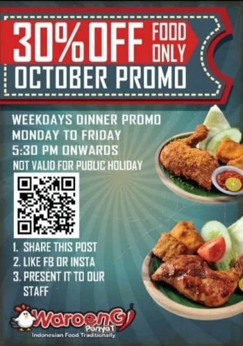 Waroeng-Dinner-Promo-at-NU-Sentral-350x498 - Beverages Food , Restaurant & Pub Kuala Lumpur Promotions & Freebies Selangor 