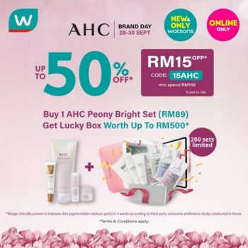 Watsons-AHC-Brand-Day-Online-Sale-350x350 - Beauty & Health Johor Kedah Kelantan Kuala Lumpur Malaysia Sales Melaka Negeri Sembilan Online Store Pahang Penang Perak Perlis Personal Care Putrajaya Sabah Sarawak Selangor Skincare Terengganu 