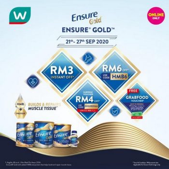 Watsons-Ensure-Gold-Online-Sale-Free-Promo-Code-GrabFood-Voucher-350x350 - Beauty & Health Health Supplements Johor Kedah Kelantan Kuala Lumpur Melaka Negeri Sembilan Pahang Penang Perak Perlis Personal Care Promotions & Freebies Putrajaya Sabah Sarawak Selangor Terengganu 